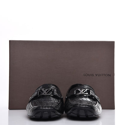 Louis Vuitton Mens Crocodile Monte Carlo Loafers 11 Black 9 of 9