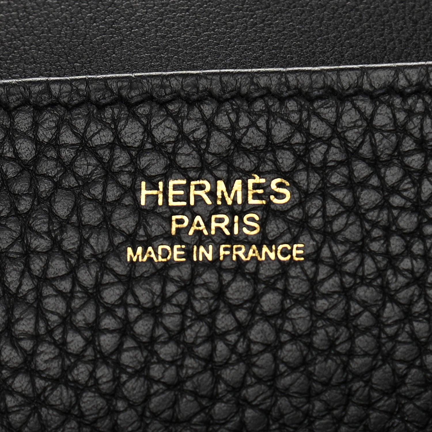 Hermes Taurillon Clemence Halzan 25 Black 7 of 10