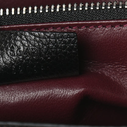 Gucci Grainy Calfskin Medium Zumi Top Handle Bag Black 7 of 9