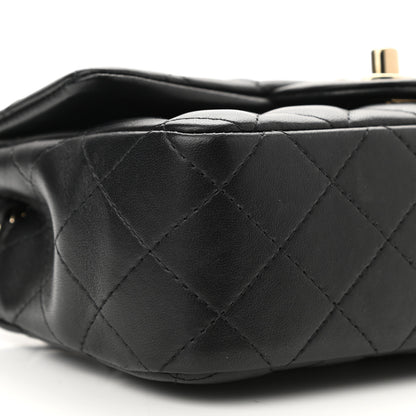 Chanel Lambskin Quilted Mini Rectangular Flap Black 9 of 11
