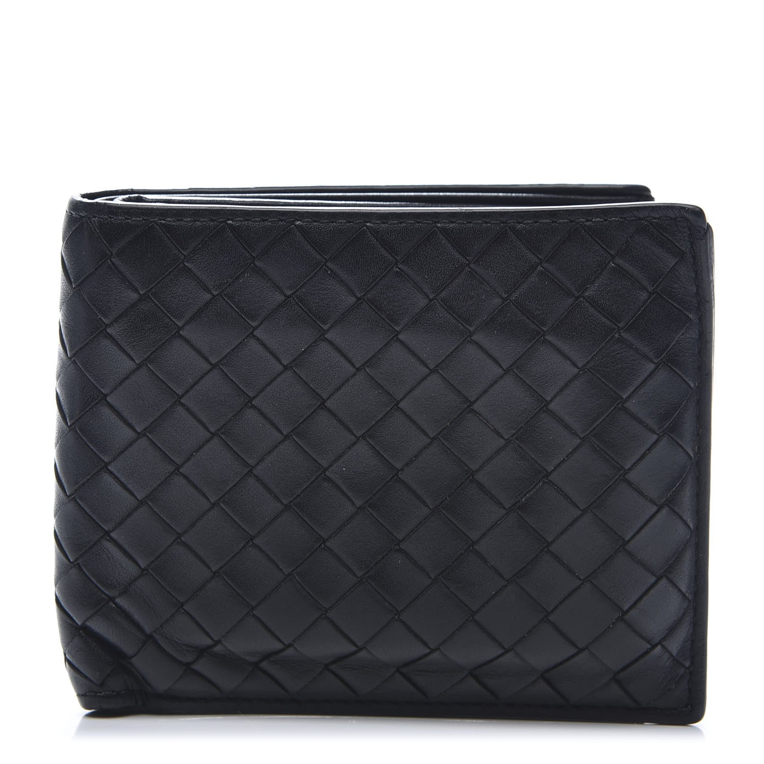 Bottega Veneta Nappa Intrecciato Bi-Fold Wallet Black 1 of 9