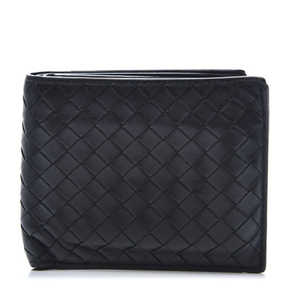 Bottega Veneta Nappa Intrecciato Bi-Fold Wallet Black 1 of 9