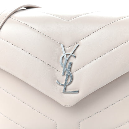 Saint Laurent Calfskin Y Quilted Monogram Toy Loulou Crossbody Bag Marble Pink 10 of 10