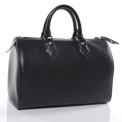 Louis Vuitton Epi Speedy 25 Black 3 of 7
