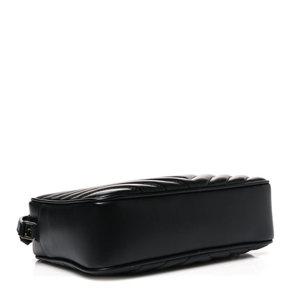 Saint Laurent Calfskin Matelasse Monogram Lou Camera Bag Black 4 of 10