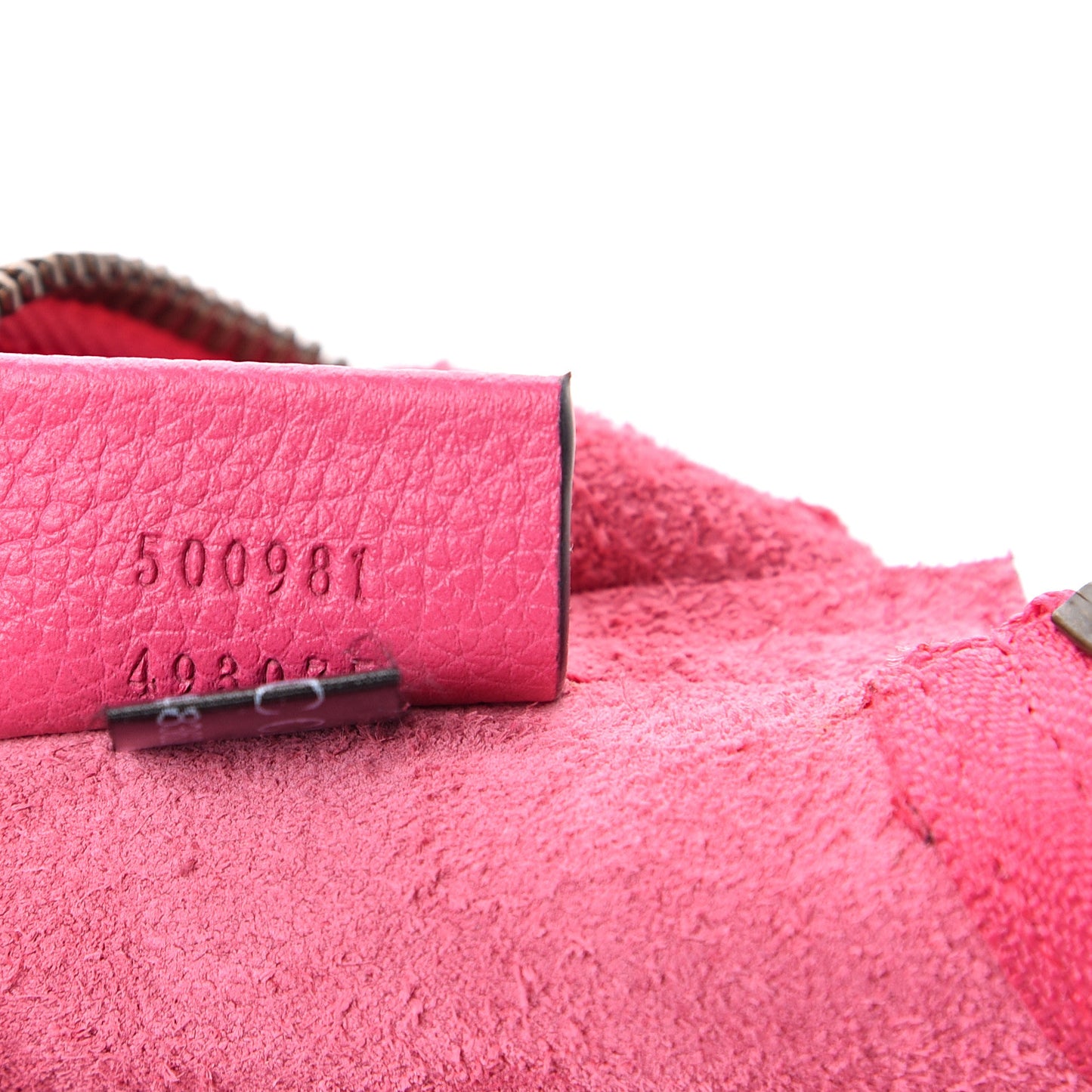 Pebbled Calfskin Medium Logo Portfolio Clutch Box Pink Green