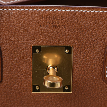 Hermes Natural Barenia Faubourg Birkin 30 Fauve 19 of 34