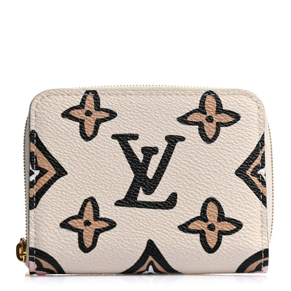 Louis Vuitton Monogram Giant Wild At Heart Zippy Coin Purse Creme 1 of 6