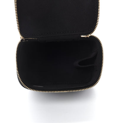 Chanel Caviar Quilted Mini Pearl On Top Vanity Case With Chain Black 5 of 10