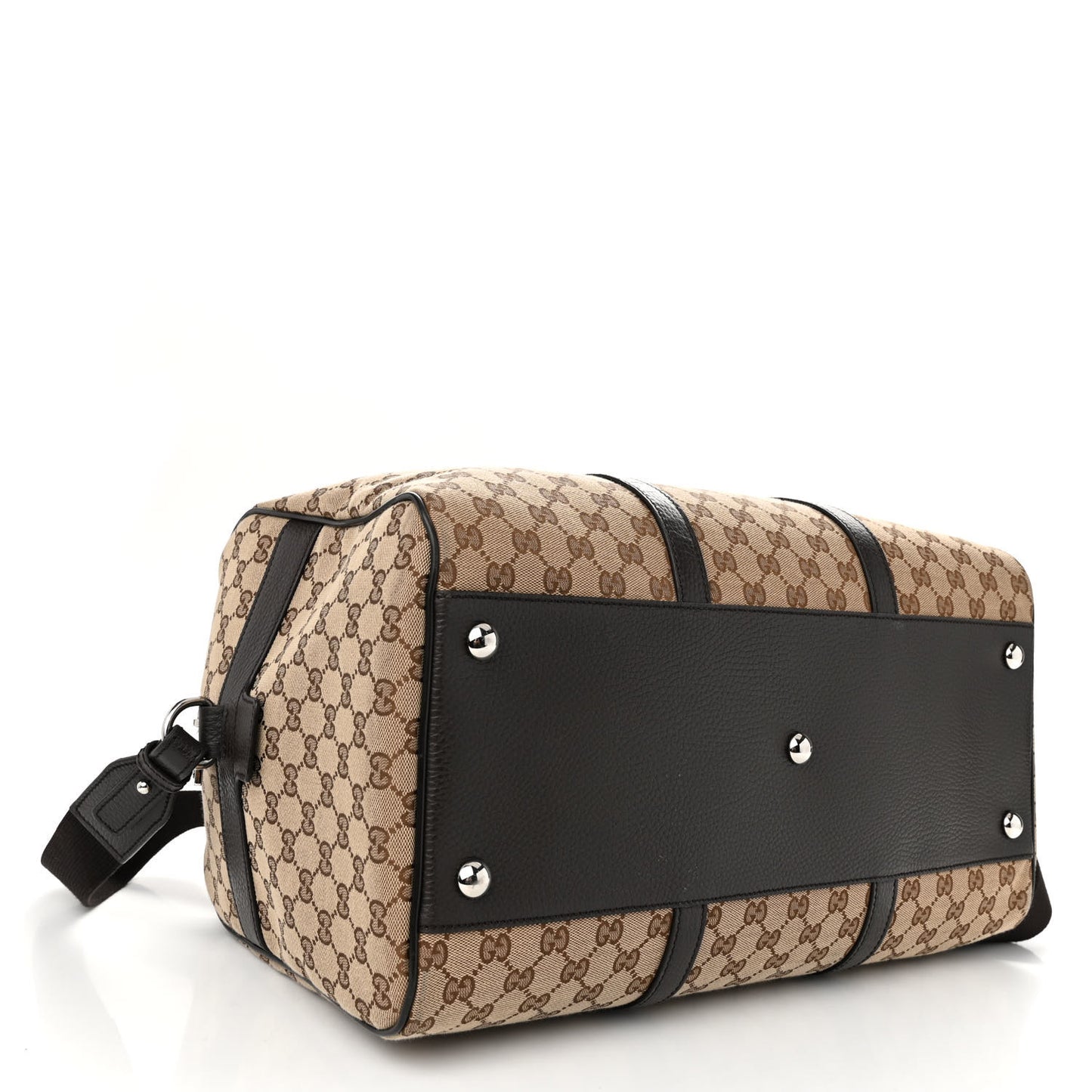 Monogram Dollar Calfskin Boston Duffle Bag Beige Ebony Testa di Moro Marrone Scuro