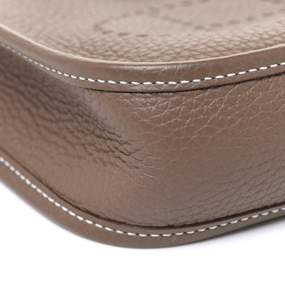 Hermes Taurillon Clemence Amazone Evelyne TPM Etoupe Bleu Indigo 8 of 9