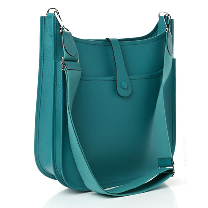 Hermes Epsom Evelyne III GM Bleu Paon 2 of 5