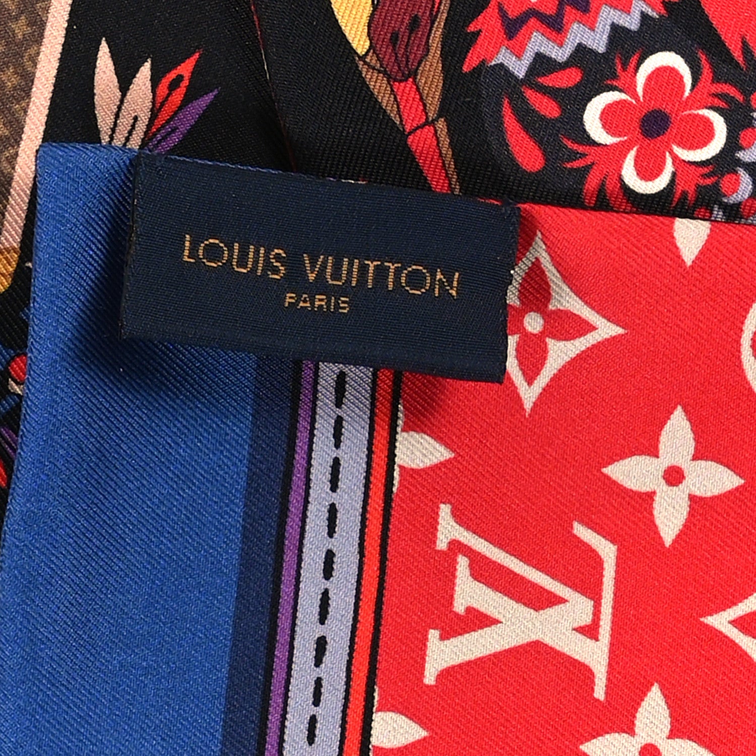 Louis Vuitton Silk Monogram Superstition Bandeau Black 3 of 3