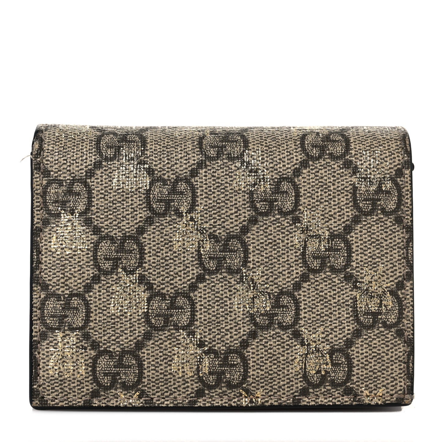 GG Supreme Monogram Bee Print Card Case