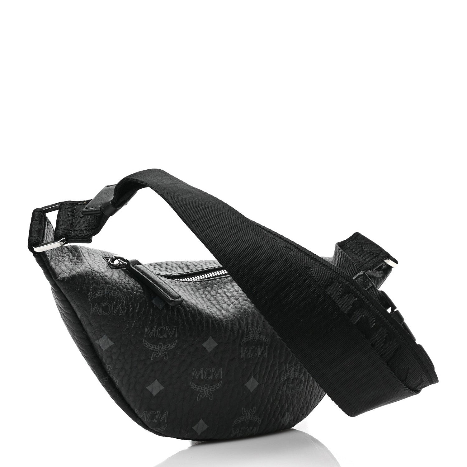 MCM Visetos Small Stark Belt Bag Black 2 of 8
