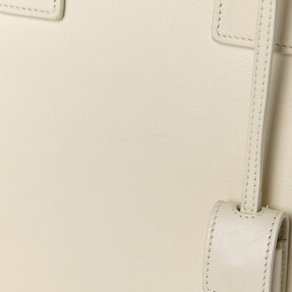 Saint Laurent Calfskin Small Sac De Jour Dove White 9 of 15