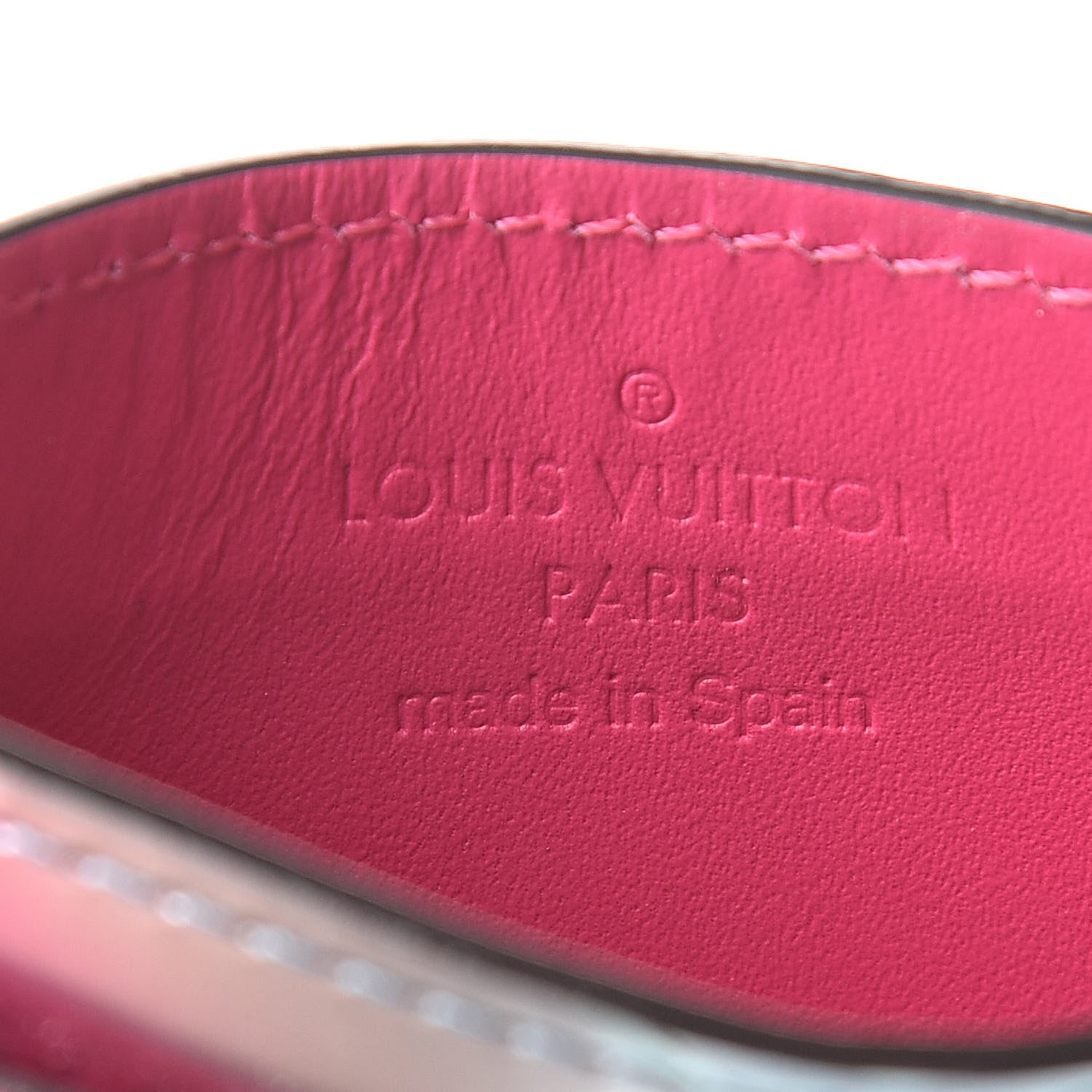 Louis Vuitton Metallic Vernis Card Holder Blue Pink 6 of 7