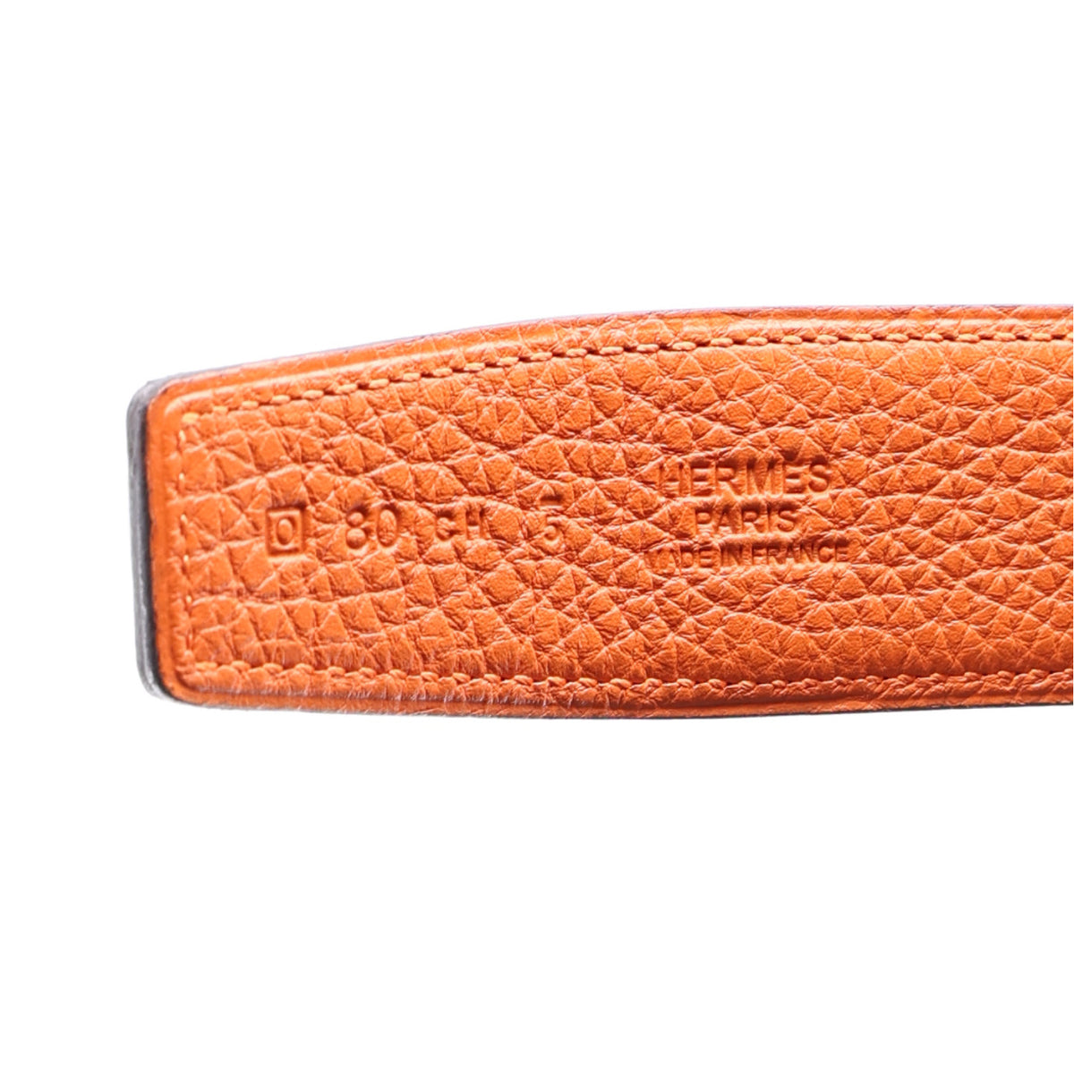 Box Togo 32mm Enamel Quizz H Belt 80 32 Chocolate Orange