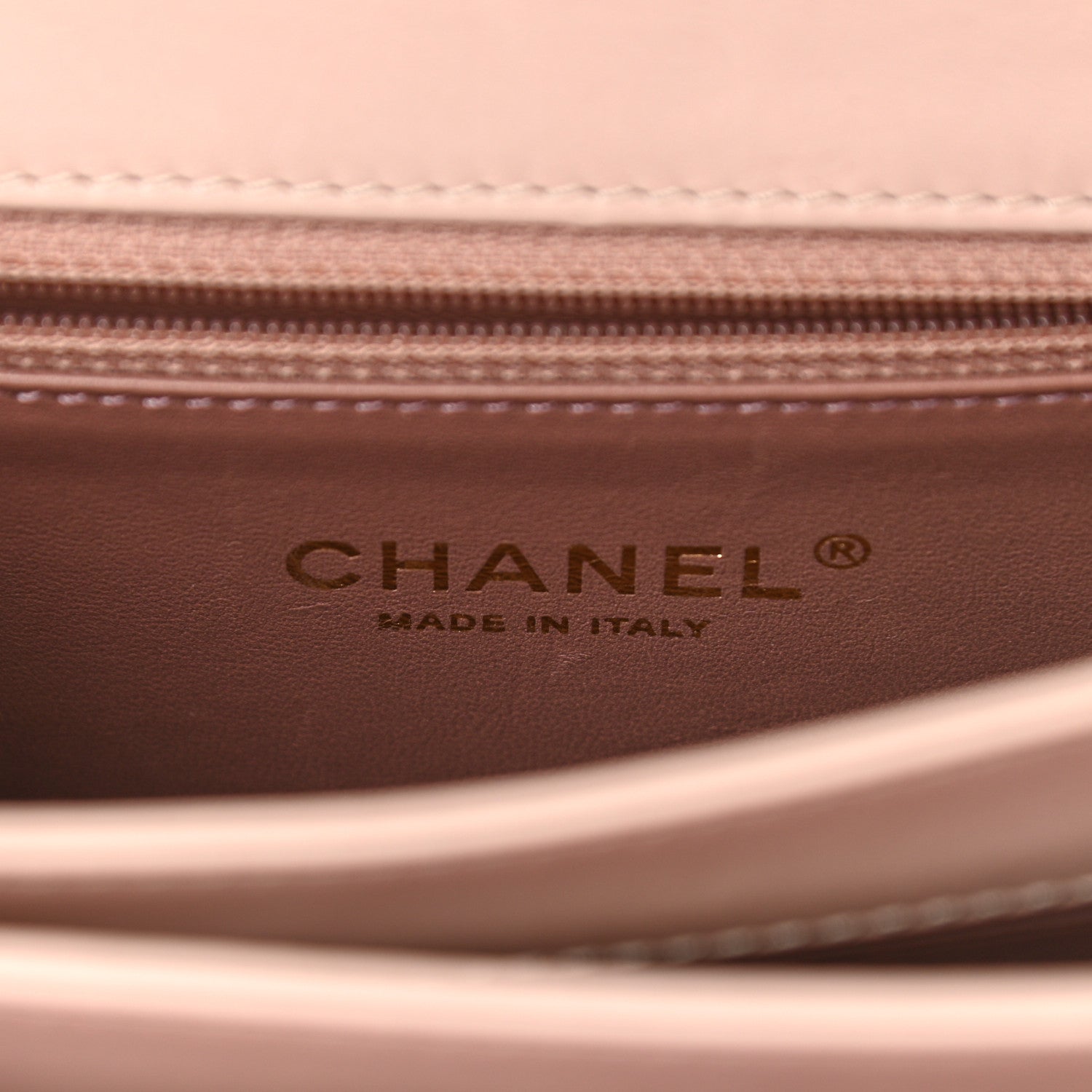 Chanel Glazed Calfskin Quilted Mini Straight Lined Flap Beige 6 of 10