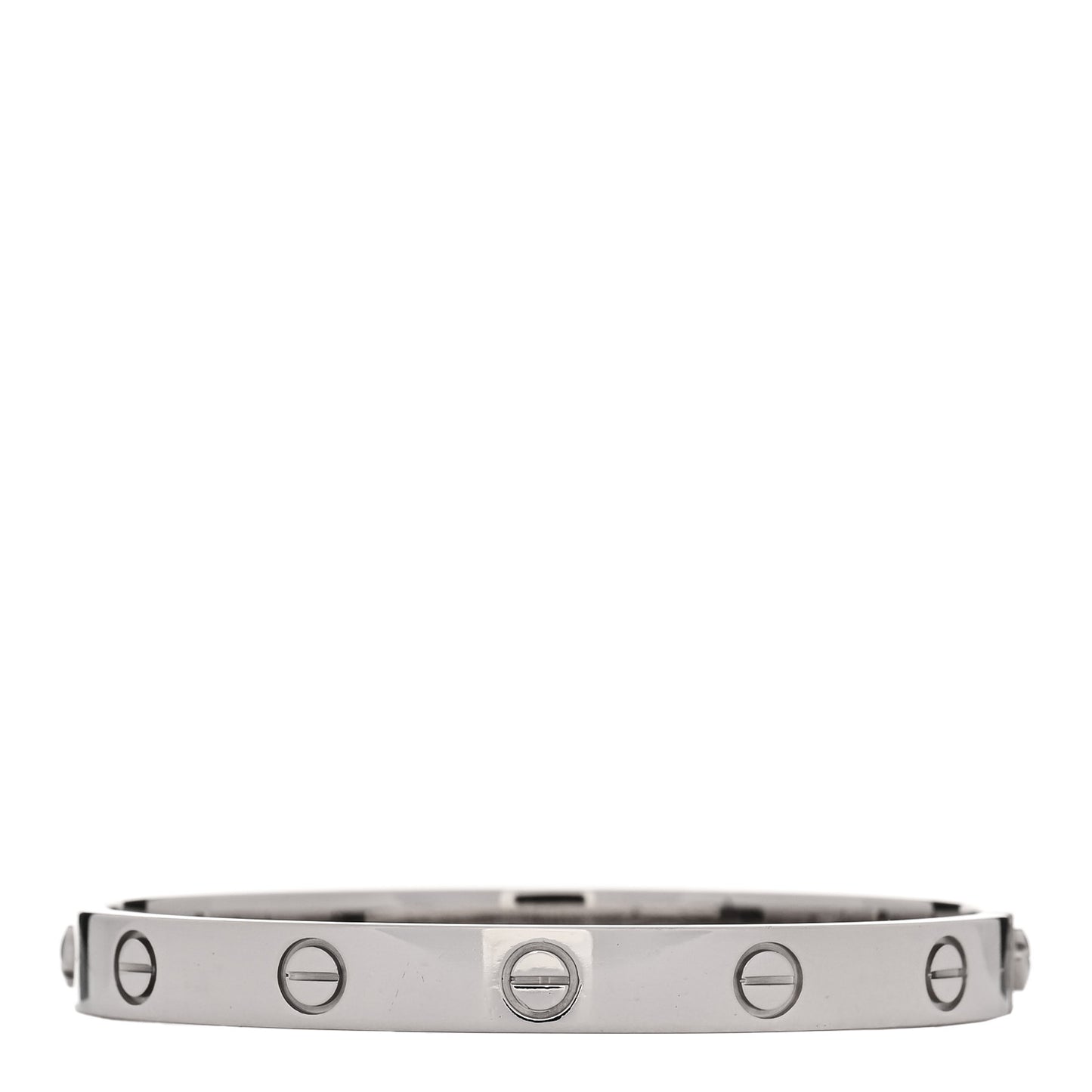 18K White Gold LOVE Bracelet 16
