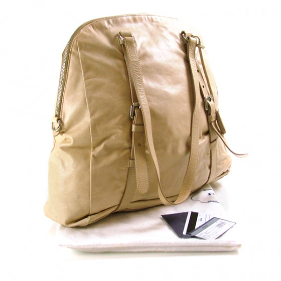 Leather New Look Tote Beige