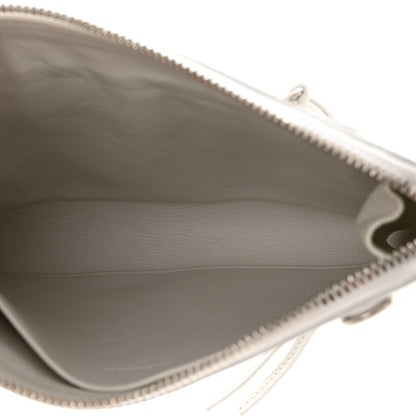 Balenciaga Classic Silver Hardware Reporter Crossbody White 5 of 11