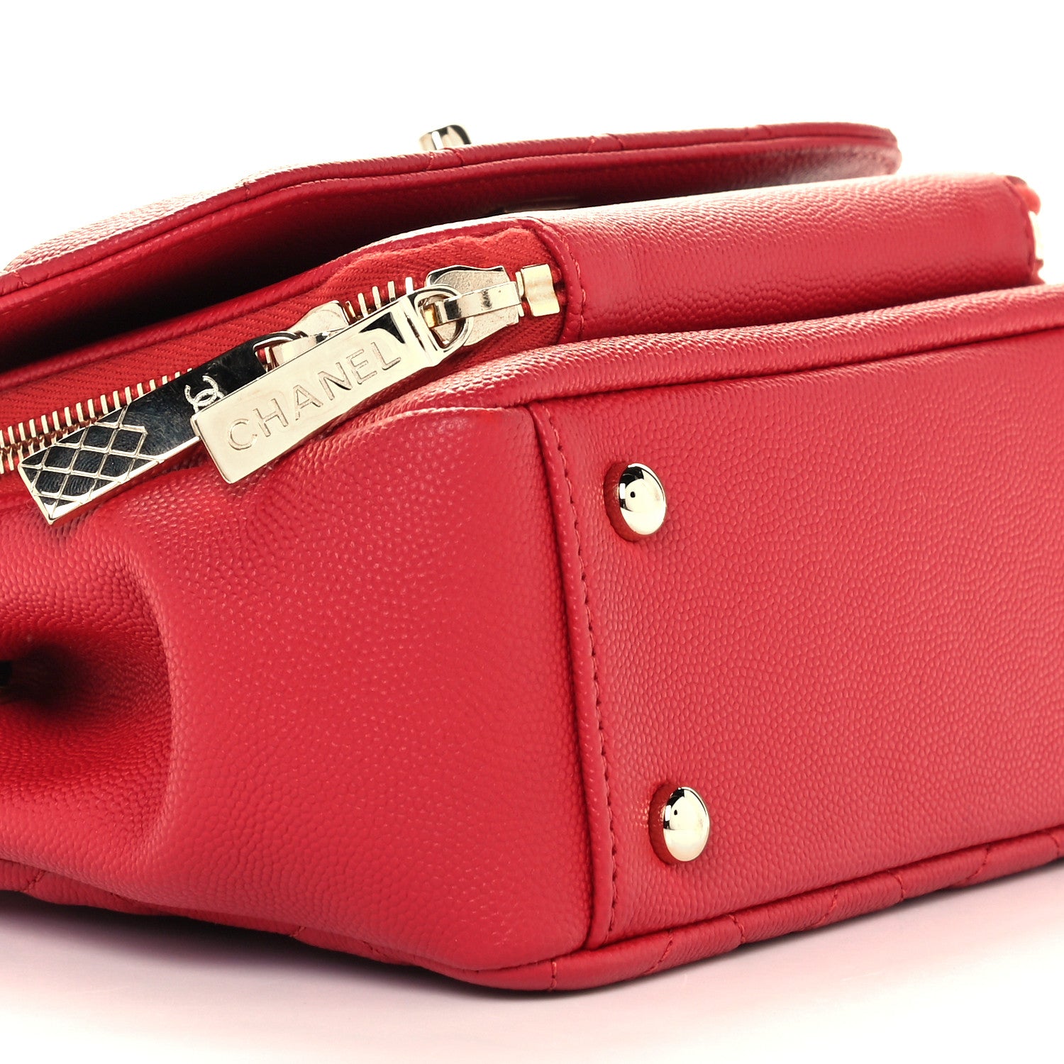 Chanel Caviar Quilted Small Business Affinity Flap Red 8 of 10