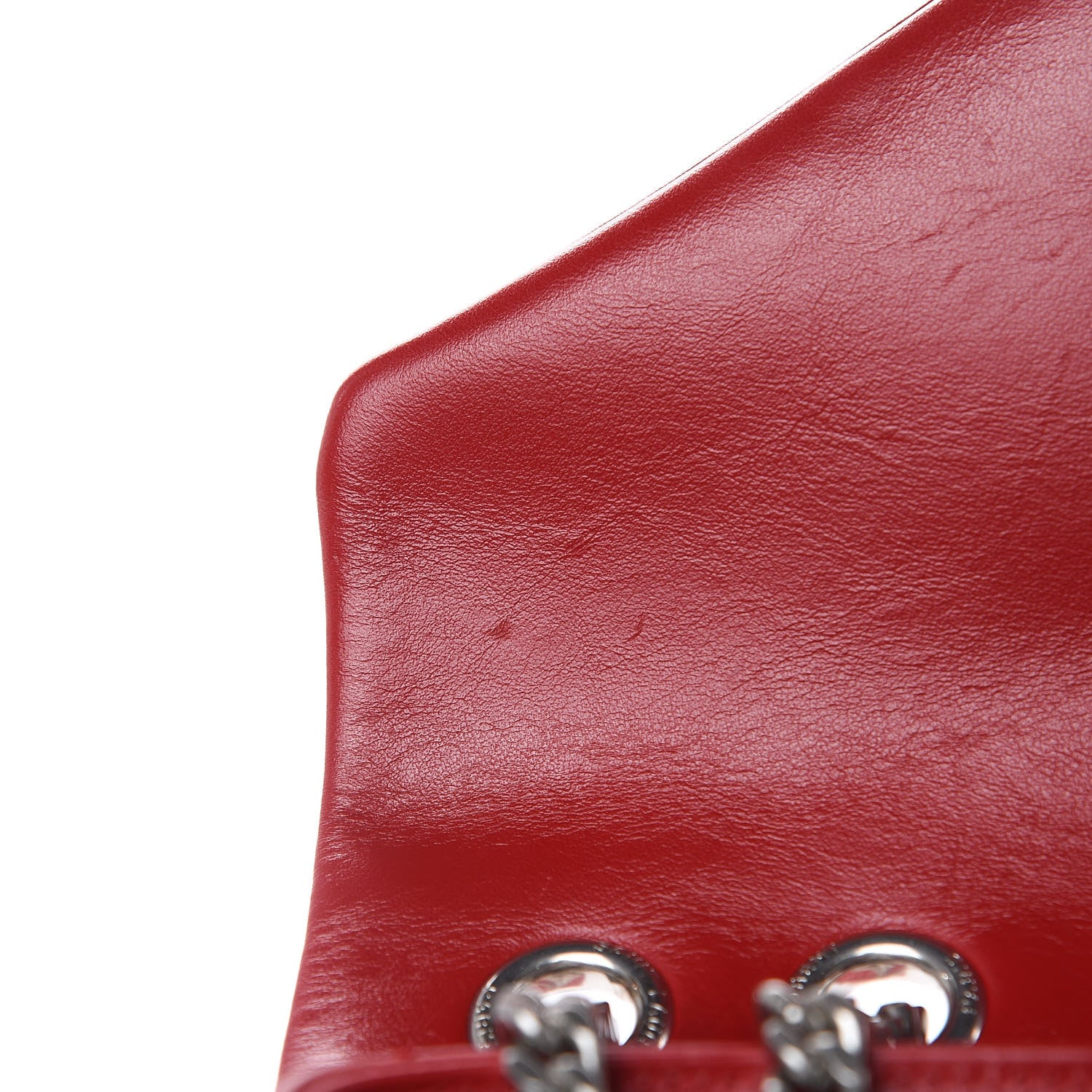 Saint Laurent Calfskin Y Quilted Monogram Medium Loulou Chain Satchel Lipstick Red 14 of 14