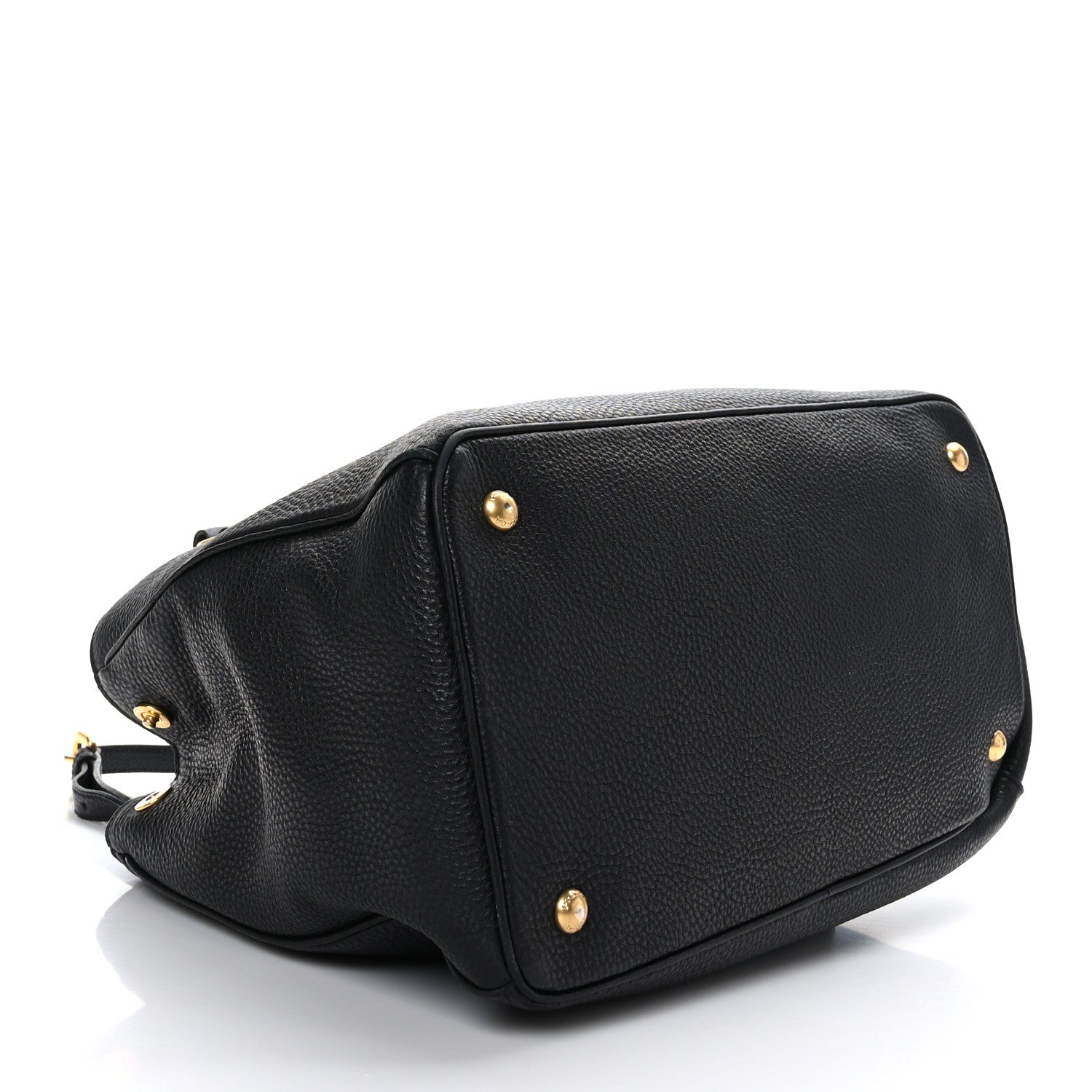 Prada Vitello Daino Tote Black 3 of 10