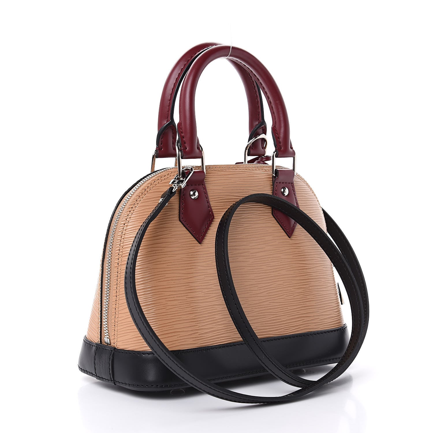 Louis Vuitton Epi Tri-Color Alma BB Vanilla Fuchsia Black 3 of 8