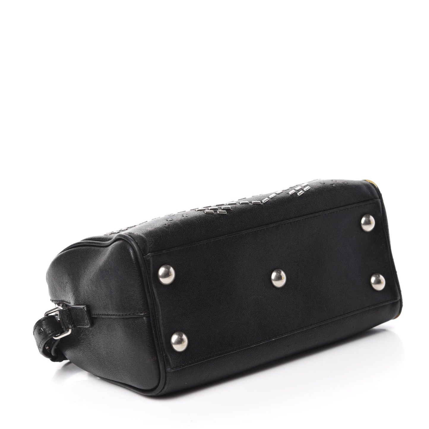 Calfskin Studded Classic Baby Duffle Black