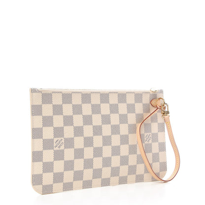 Louis Vuitton Damier Azur Neverfull MM GM Pochette 3 of 7