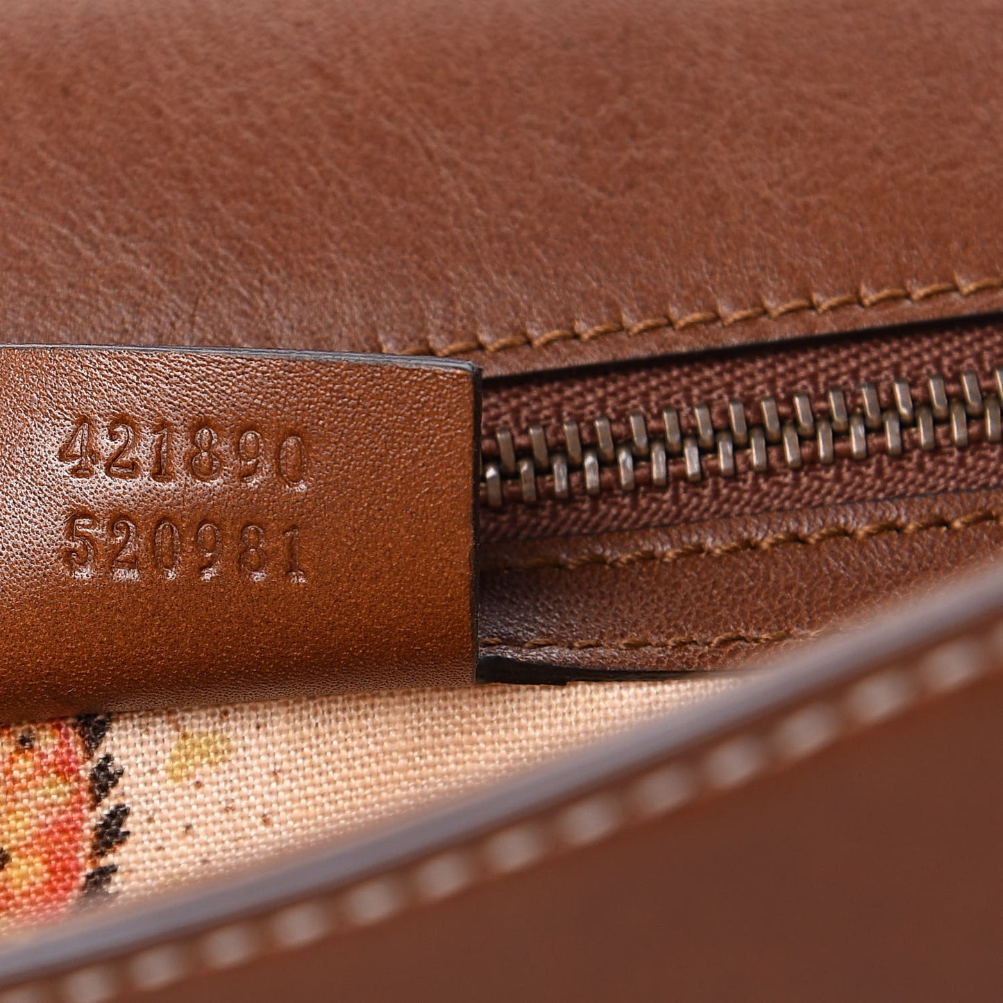 Calfskin Small GG Marmont Top Handle Bag Brown