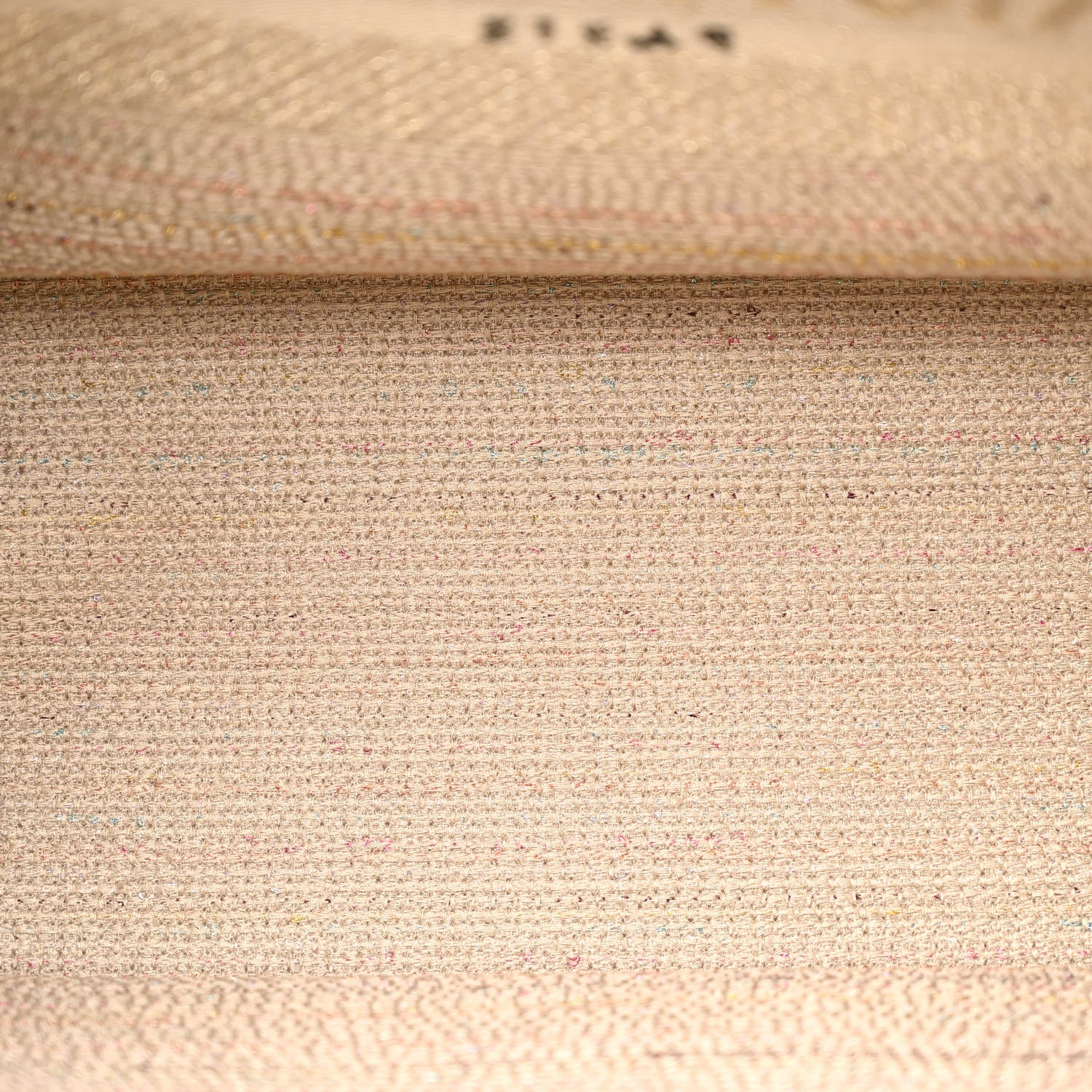 Christian Dior Canvas Embroidered Medium Stripes Book Tote Beige Multicolor 5 of 11