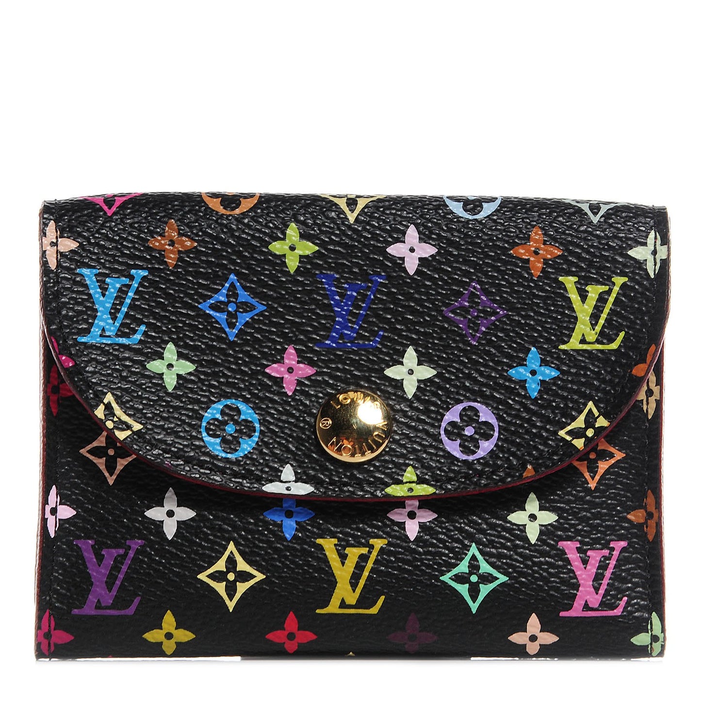 Monogram Multicolor Business Card Holder Black Grenade