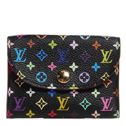 Louis Vuitton Monogram Multicolor Business Card Holder Black Grenade 1 of 8