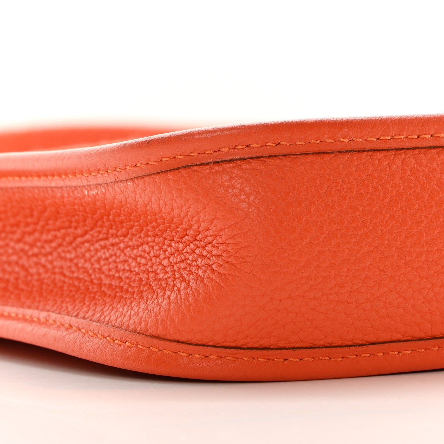 Hermes Taurillon Clemence Amazone Evelyne TPM Orange Craie 9 of 14
