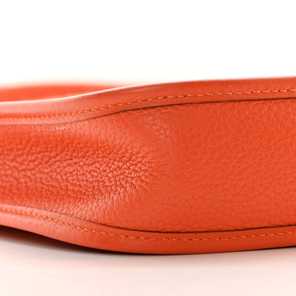 Hermes Taurillon Clemence Amazone Evelyne TPM Orange Craie 9 of 14