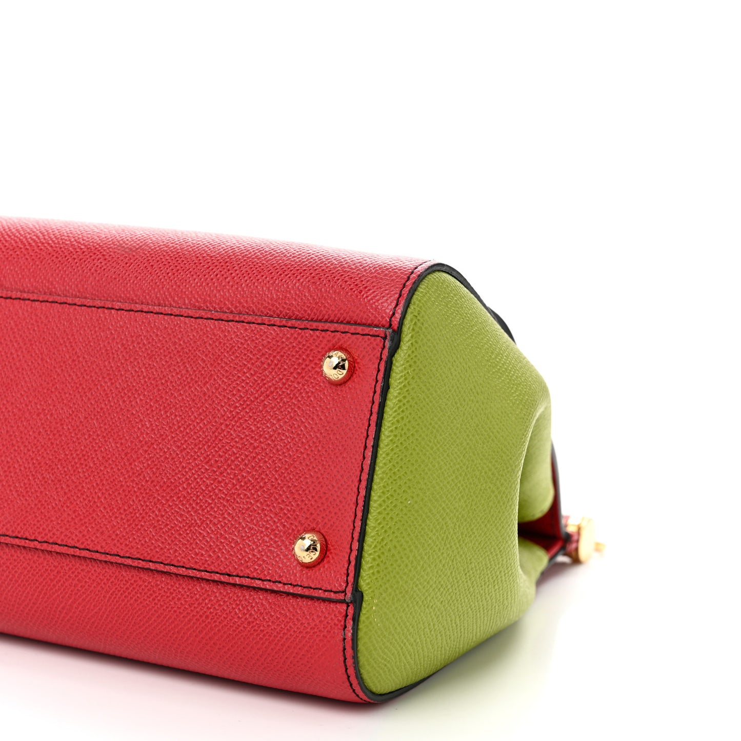 DOLCE GABBANA Calf Hair Leopard Print Miss Sicily Satchel Multicolor