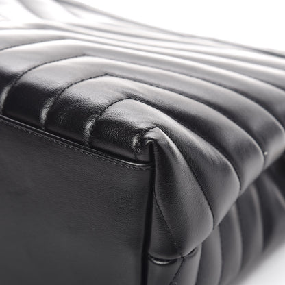 Saint Laurent Calfskin Y Quilted Monogram Medium Loulou Chain Satchel Black 7 of 14