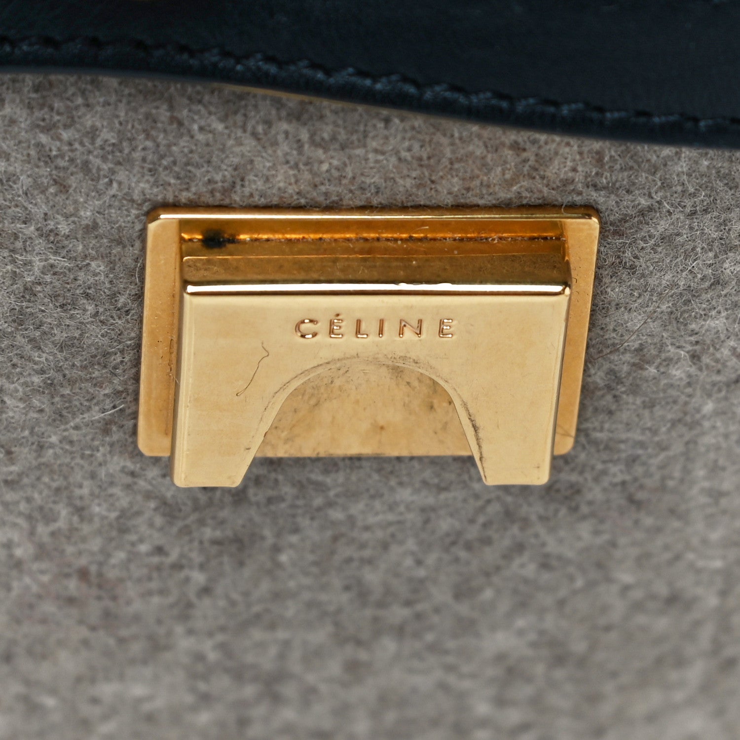 Celine Felt Smooth Calfskin Mini Belt Bag Beige 11 of 31