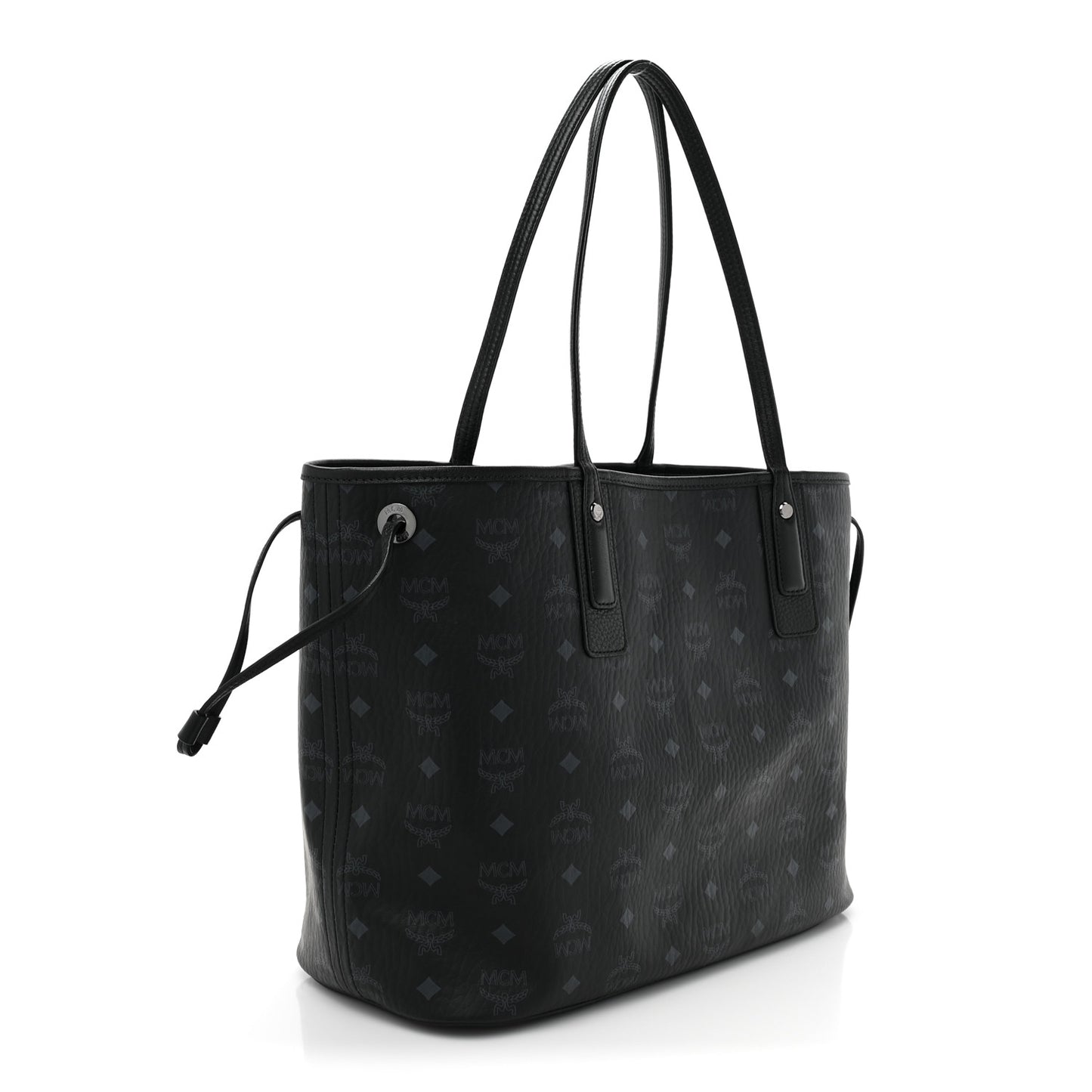 Visetos Medium Liz Reversible Shopper Tote Black