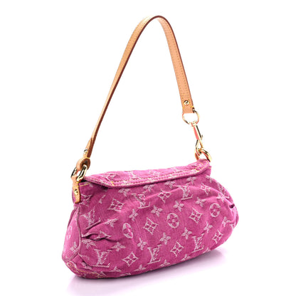 Louis Vuitton Monogram Denim Mini Pleaty Fuchsia 3 of 8
