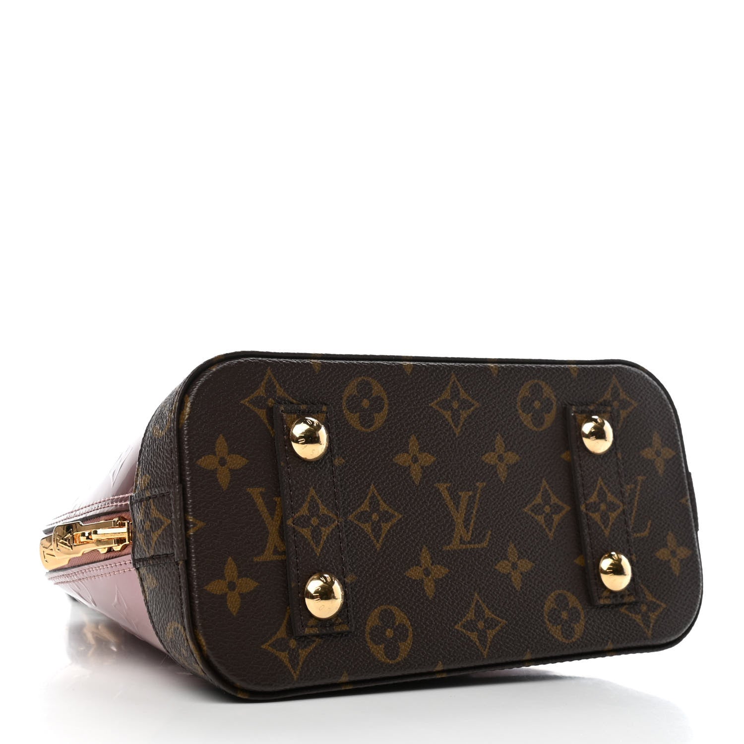Louis Vuitton Vernis Monogram Alma BB Rose Pale Metallise 3 of 4