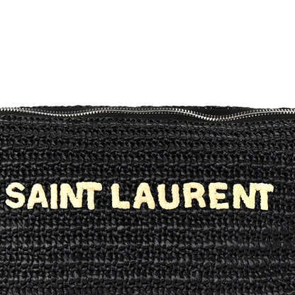Saint Laurent Raffia Le Crossbody Black 9 of 11