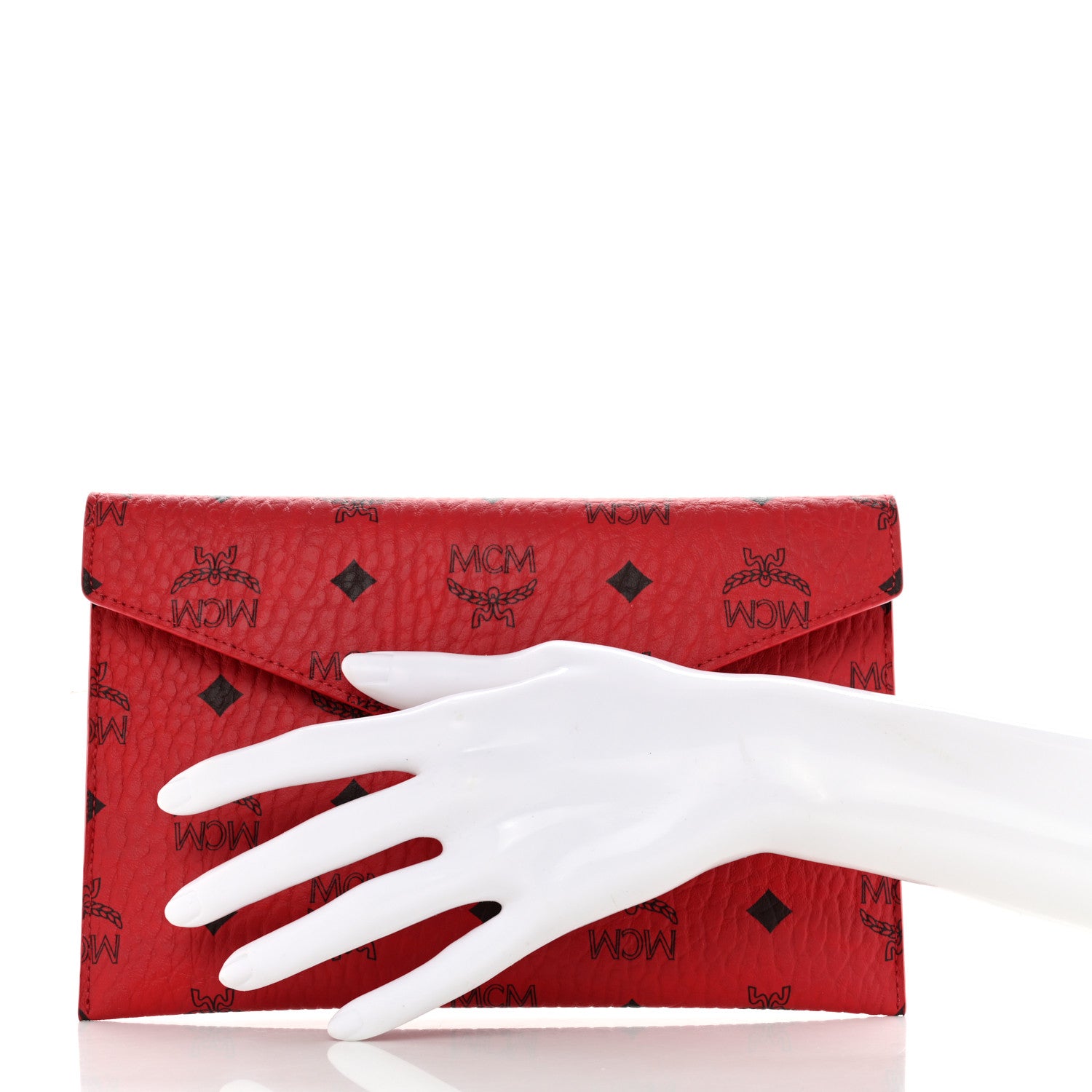 MCM Visetos Envelope Clutch Red 2 of 6