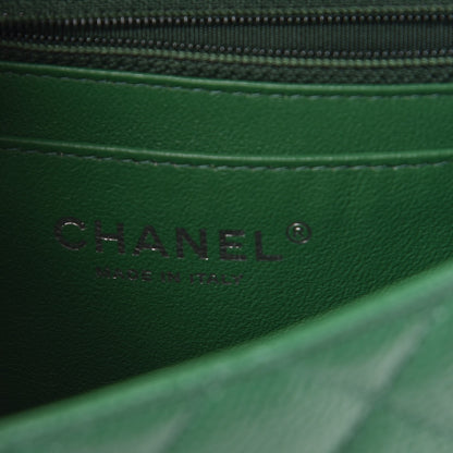 Chanel Caviar Quilted Mini Rectangular Flap Green 6 of 8