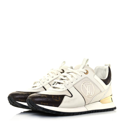 Louis Vuitton Calfskin Monogram Run Away Sneakers 40 White 3 of 10