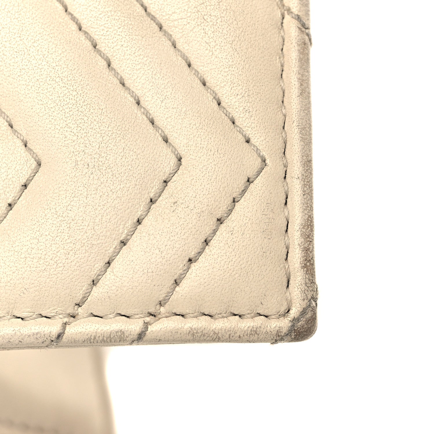 Gucci Calfskin Matelasse GG Marmont Card Case White 6 of 11