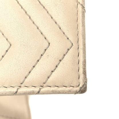 Gucci Calfskin Matelasse GG Marmont Card Case White 6 of 11